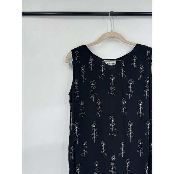 VTG David Dart Midi Dress Women XS Black Whimsygoth Dark Romance Vampire Witchy - Picture 7 of 8